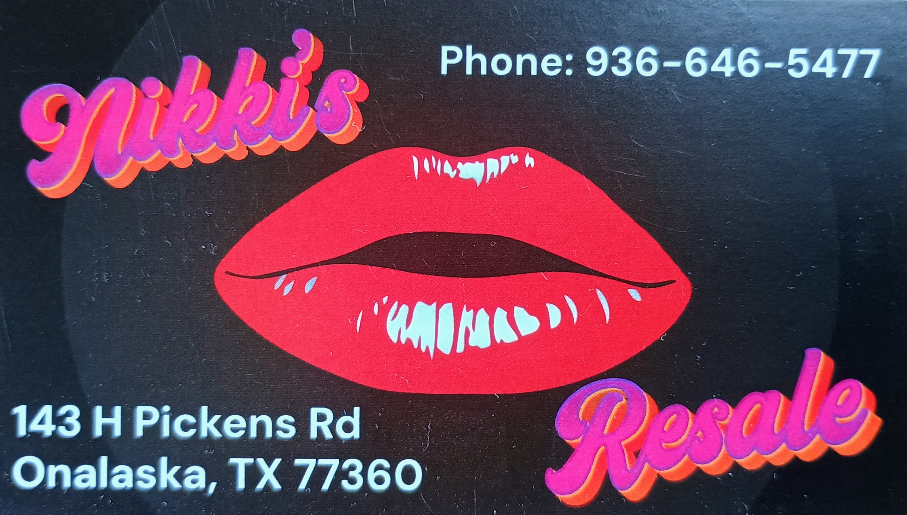 Nikki's Resale Business Card