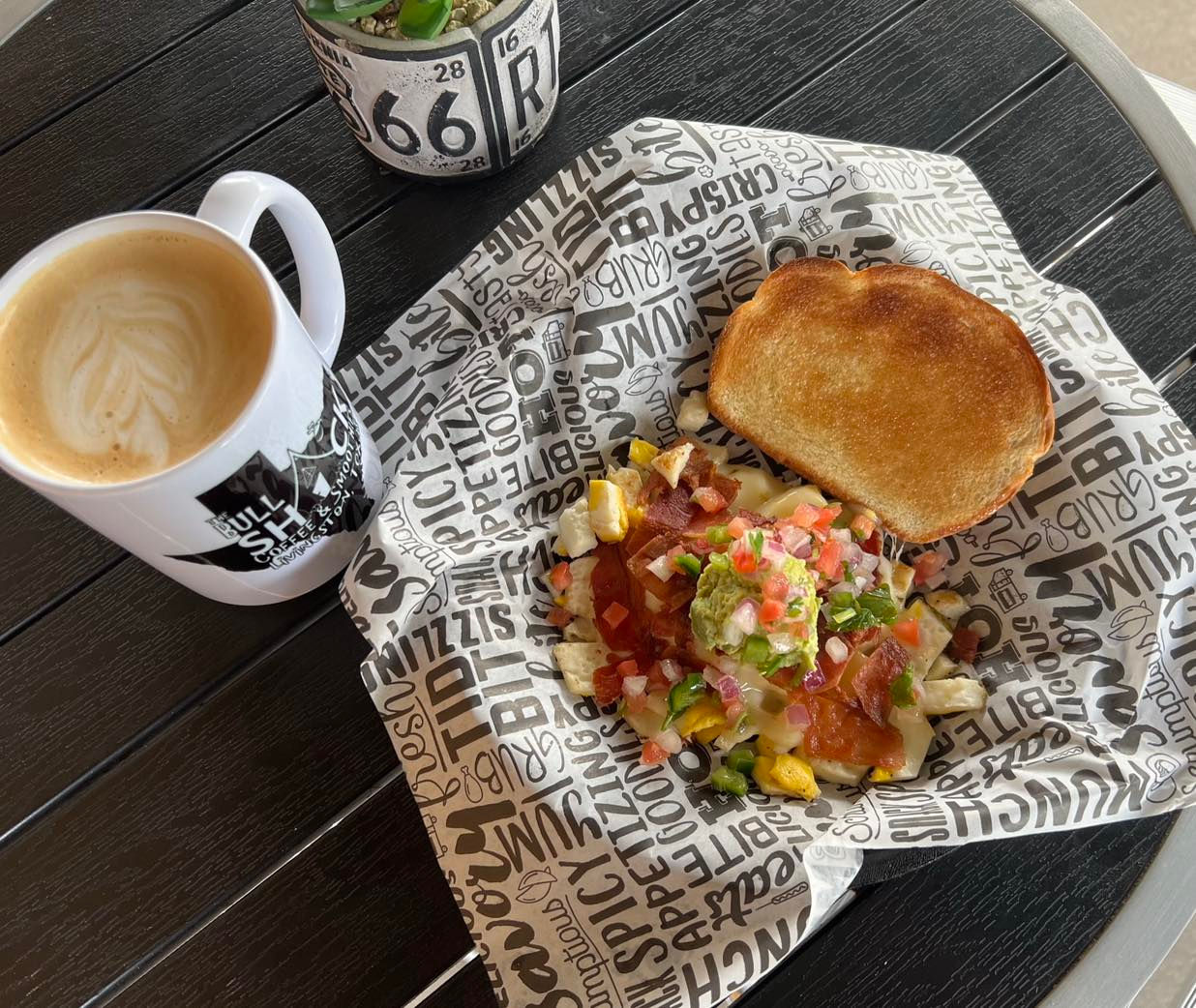 image of sandwich and coffee