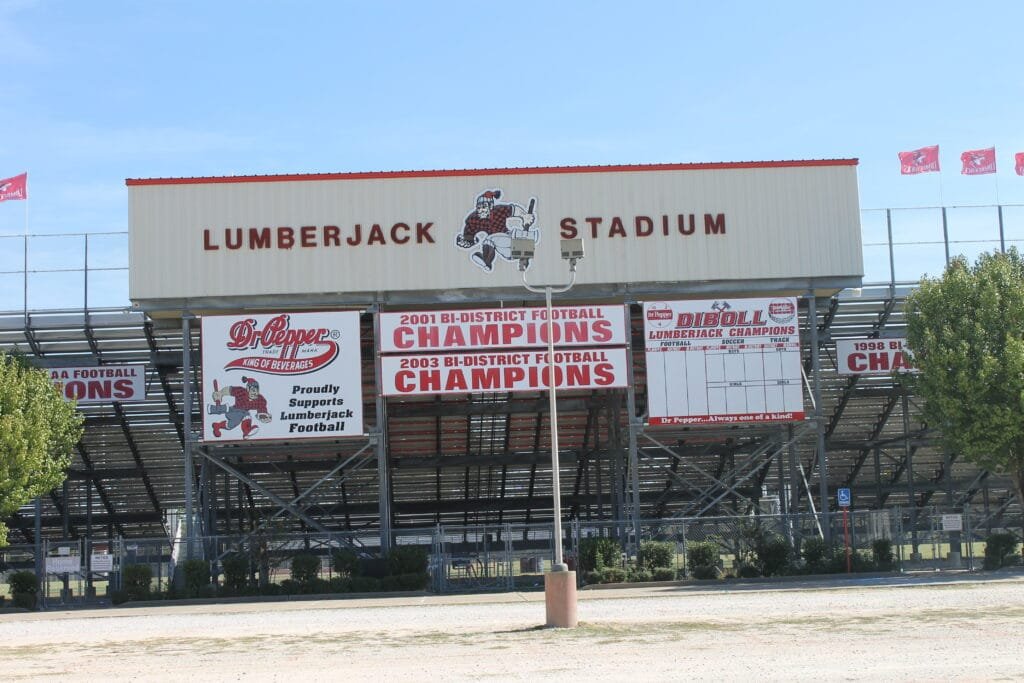 Lumberjack Stadium, the Diboll ISD high school football stadium in Diboll, Texas