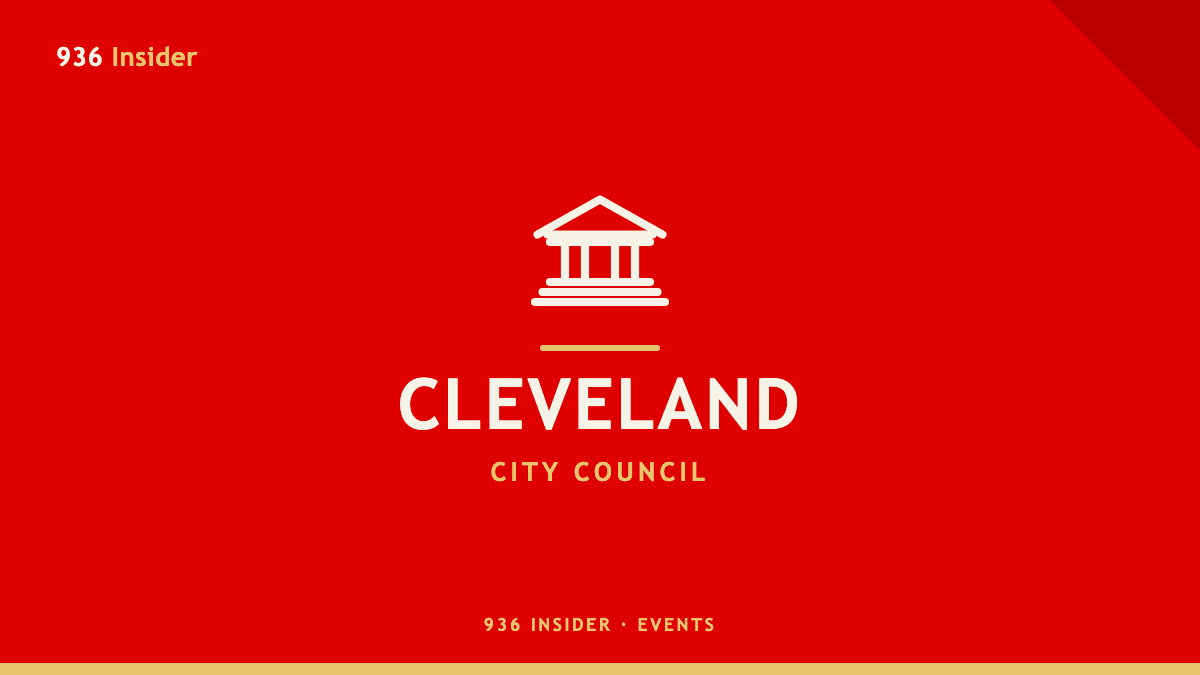 Cleveland City Council meeting banner