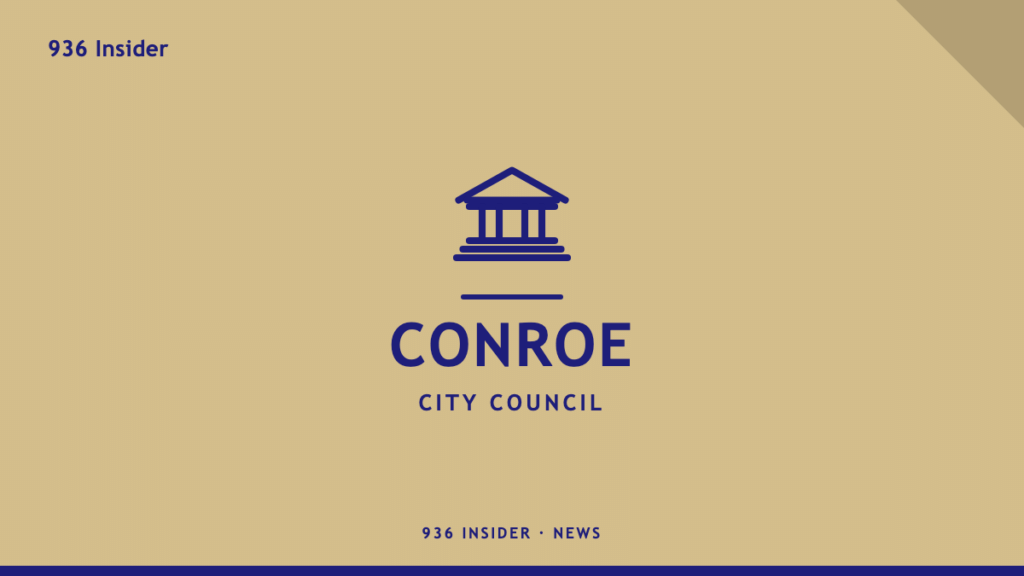 Conroe City Council meeting banner