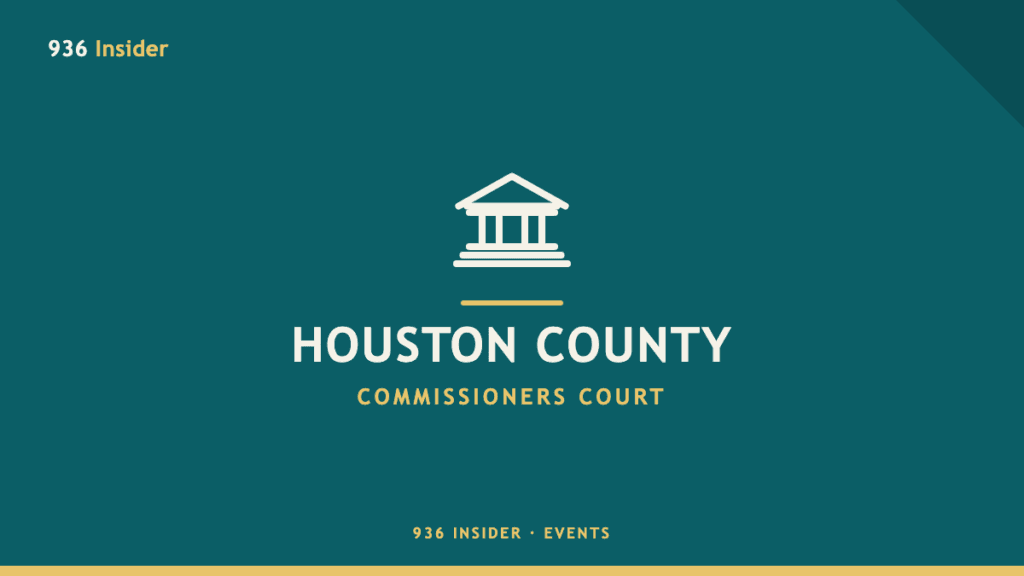 Houston County Commissioners Court meeting banner