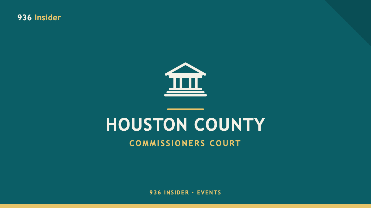 Houston County Commissioners Court meeting banner