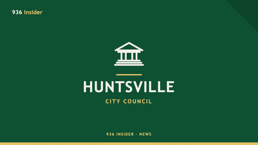 Huntsville City Council meeting banner