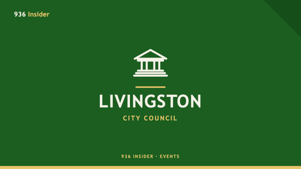 Livingston City Council meeting banner