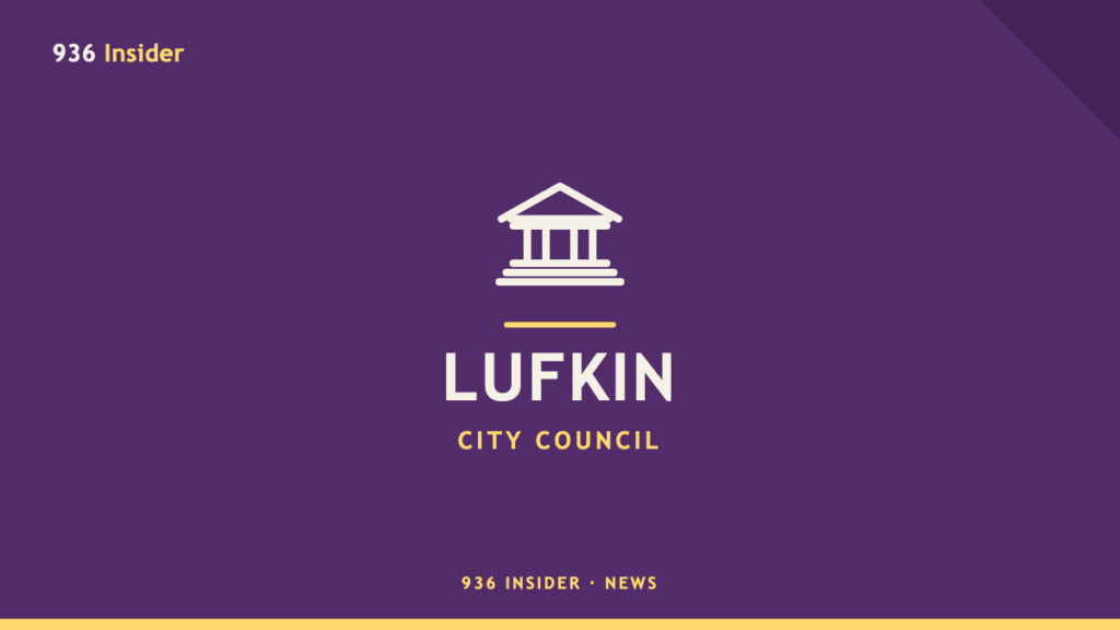 Lufkin City Council meeting banner