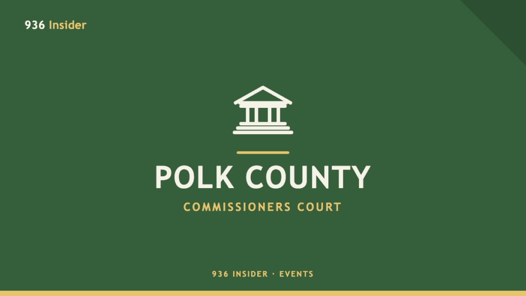 Polk County Commissioners Court meeting banner