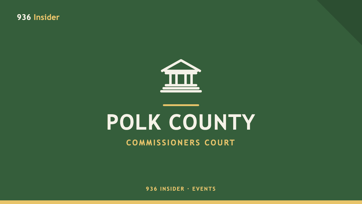 Polk County Commissioners Court meeting banner