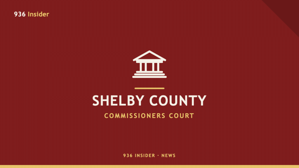 Shelby County Commissioners Court meeting banner
