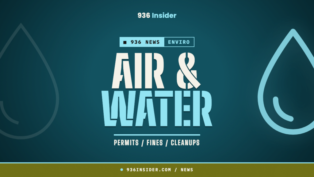936 Insider news banner reading Air and Water, permits fines and cleanups