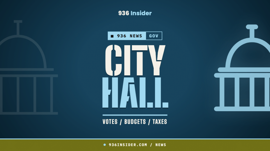 936 Insider news banner reading City Hall, votes budgets and taxes