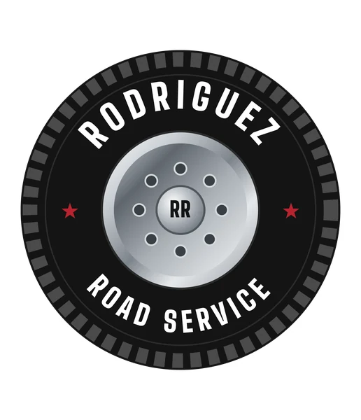 Rodriguez Road Service round tire badge logo