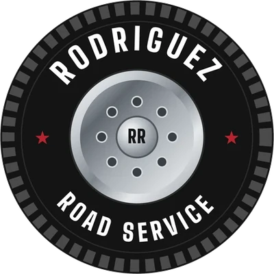 Rodriguez Road Service round tire badge logo
